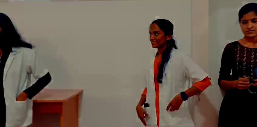 Students in lab coats