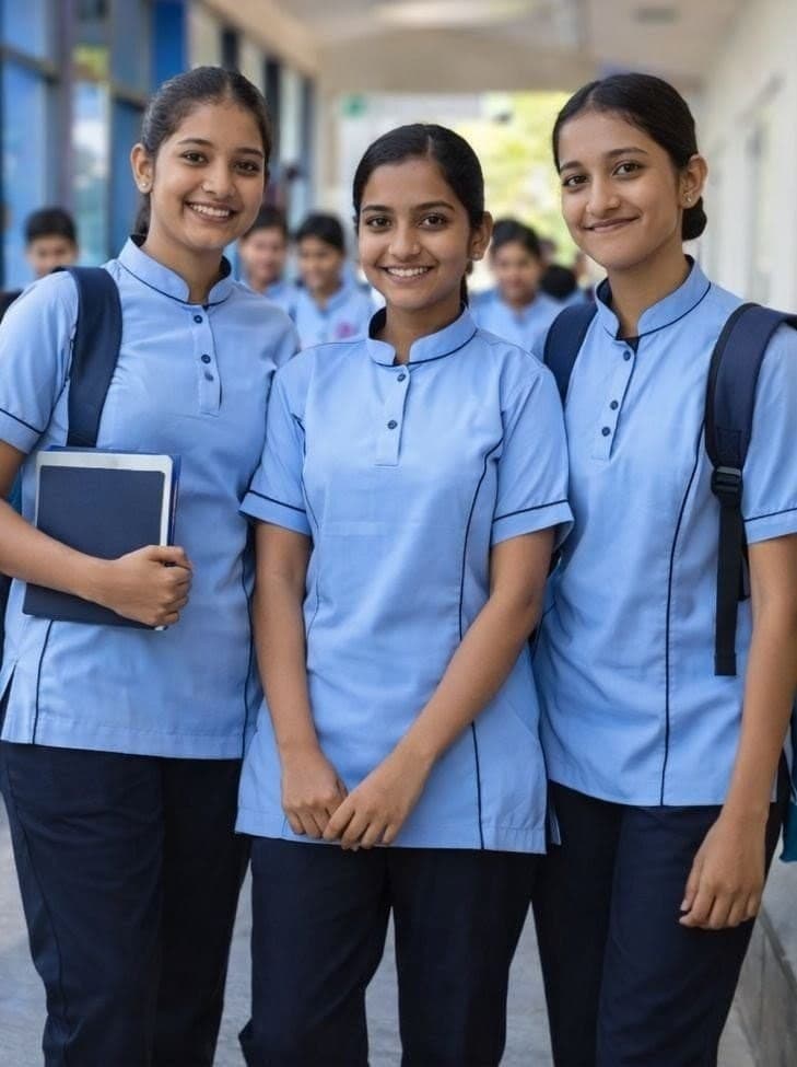 Three Diya nursing students in uniform